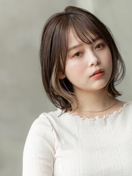 ドットハリス(.Hallis) 大人かわいい/小顔/ミディアムレイヤー/20代30代40代