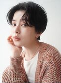 ♪大人可愛いハンサムショートチョコレートカラーヘルシー