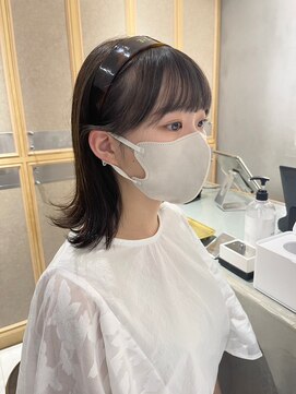 ヘアサロン ガリカ 表参道(hair salon Gallica) 外ハネボブ/透明感暗髪グレージュ/艶髪地毛風カラー