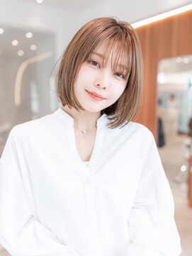 エースハバナ 渋谷(1 HAVANA) 大人ガーリーかわいい/チョコレートカラーショートボブ