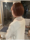 斜めバング/グレージュカラー/シルキーベージュ/東岡崎