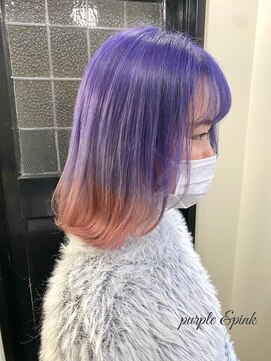アゴーグ(agog) グラデーションカラー　purple &pink miyuki