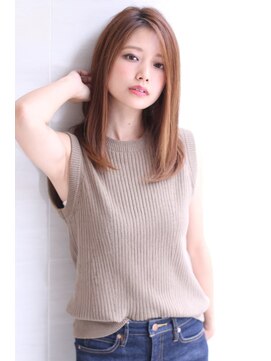 オーロ 西宮店(ORO) 艶　ストレート　ミディアム