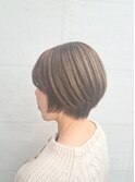 ショートグラ×クールブラウン