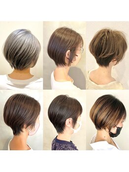 シロ(SHIRO)の写真/【大人女性にも高評価♪】お悩み改善！"似合う"が見つかる！ショートカット,白髪ぼかし等も◎
