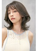 大人可愛い20代30代40代小顔ウルフレイヤーボブ丸みショートボブ