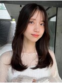 イメチェン美髪２WAYバングベージュカラーレイヤーカット美髪