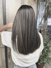 【外国人風】カット＋ハイライト（白髪ぼかし可能）￥17000　ロング