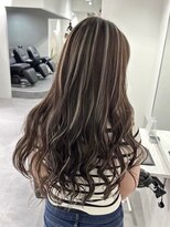 シエラ 南船場(CIERA.)&nbsp;お呼ばれヘアセット結婚式ハイライトミディアムヘアウルフ小顔