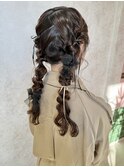 ツイン編み下ろし