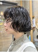 ボブパーマ/フレンチボブ/ミニボブ/癖毛風パーマ
