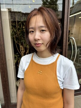 コレット ヘアー 大通(Colette hair) レイヤーボブ/オレンジ/透明感カラー/ボブ/暖色カラー