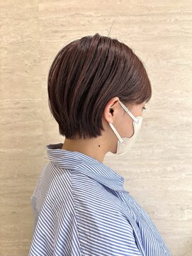 エスカーラ 町田(THE ESCALA) マッシュショート前髪長めハンサムショート黒髪ショー ト