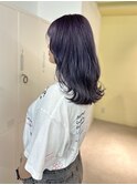 20代30代40代 ダークバイオレット暗めカラー/ダブルカラー