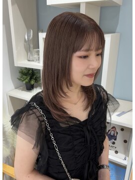 シーナ(scena) 顔周りレイヤー×透け感ベージュ!