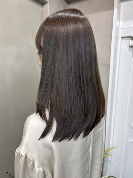 ファビ 渋谷(Fab) くびれヘア/暗めカラー/アプリコットオレンジ/縮毛矯正