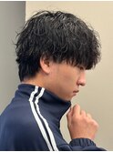 波巻きツイスパ/サーフカール/メンズ/men's/メンズサロン/眉毛