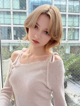 バイオレット 表参道店(Violet) ハイトーン外ハネボブ/ブランドヘア/ボブレイヤー