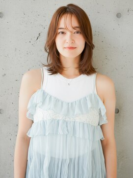 ニューヨークニューヨーク 寝屋川店(NYNY) ゆるふわミディアム/ミディアムレイヤー/ベージュ/韓国レイヤー