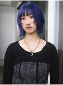 ケアブリーチブルーカラーボブ