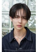 メンズカットメンズヘアシースルーマッシュダウンパーマ