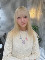 エン 栄店(enne)&nbsp;ピンクベージュ/アンブレラカラー/イメチェン/前髪/ハッシュボブ