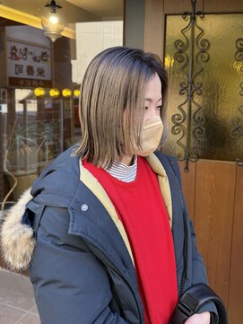 ドゥワドフェパッソ(Doigt de fee passo) 透け感ベージュボブ