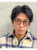 大人メンズ髪型アクティブショートルーズパーマナチュラル