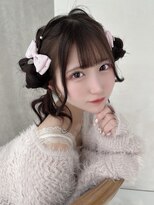 カシュカシュ 表参道(cache cache)&nbsp;ヘアアレンジクラゲヘアツインアレンジガーリーヘア
