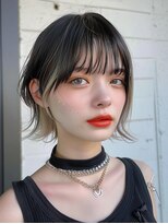 レア 新越谷(LEA)&nbsp;イメチェン　外ハネ　ボブ　美髪　ワイドバング　ブルーブラック