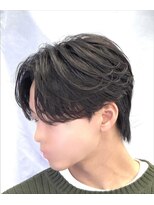 メンズヘアセンス 渋谷(MEN'S HAIR SENSE)&nbsp;ニュアンスパーマ/センターパート/メンズ/眉毛/フェザーパーマ