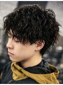 大分シャドウパーマメンズマッシュ波巻きパーマツイストパーマ