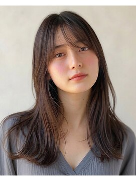 ウィールール 手稲店(WE RULE) 透明感ココアブラウン小顔くびれミディブリーチなし夏カラー