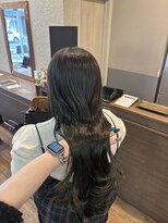 ハロ 蕨(HALO) 艶々ダークオリーブグレージュ【阿部佑香】