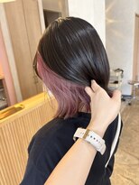 ユニカ 宇都宮(yunica)&nbsp;インナーカラー　ピンクベージュ　1ブリーチ