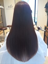 エクファ ヘアエステアンドスパ(ex-fa hair esthe&spa)&nbsp;レイヤーロング／艶カラー／エアストレート／ダークグレージュ