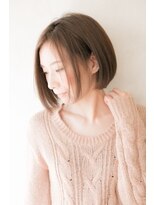 オハナ(ohana) 【ohana/表参道】前下がりストレートパーマワンサイド耳掛けボブ