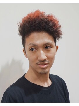 チルチェア 吉祥寺店(CHILL CHAIR) ハードパーマ×レッドカラー  <理容室><吉祥寺><バーバー>