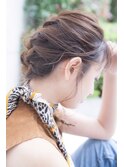 AUSTIN イルミナカラーが際立つ編み込み着付けヘアセット