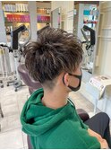 MEN'S HAIR ハイライト×刈り上げ×マッシュ