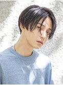 小久保styleツーブロック刈り上げマッシュ七三分けネオンカラー