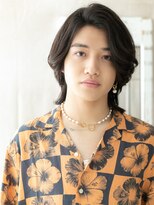 ハンサム クラシック 越谷店(Classic)&nbsp;Cカールでルーズなかき上げ暗髪ワイルドウルフヘアA越谷