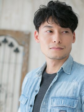 モッズヘア メン 南越谷南口店(mod's hair men) ニュアンスパーマのモテ髪ツーブロックマッシュR南越谷