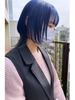 ジーナ 福岡天神(Zina)&nbsp;ウルフカット × AquaBlue × Silver【中村一樹】