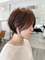 ビューエヒメ(VIEW EHIME)&nbsp;大人ラフウェーブ20代30代40代ボブブラウンスウィングショート