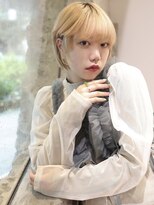 エムスラッシュ 横浜元町店(M.SLASH)&nbsp;金髪/ハイトーンカラー/ショートマッシュ/外国人風/元町