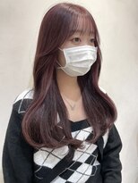 ザックラフィネ(ZACC raffine)&nbsp;ピンクベージュ/ピンクラベンダー/レイヤーロング