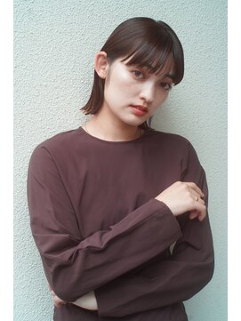 レジュアル(RESSUAL) 切りっぱなしボブエアリーロング美髪ピンクブラウン