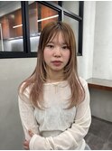 セミロング/レイヤーカット/顔まわりレイヤー