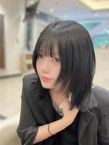 ガレリアエレガンテ 栄店(GALLARIA Elegante)&nbsp;ハッシュカット/韓国ウルフ/フェイスレイヤー/黒髪ボブ